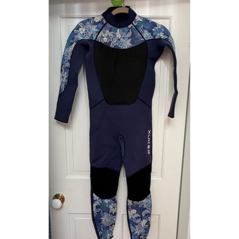XUKER Kids Girls 3mm Back Zip‎ Neoprene Thermal Full Body Wetsuit Size 14